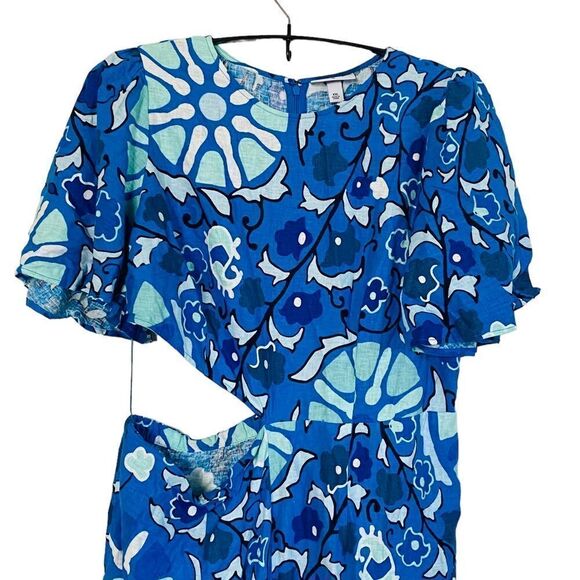 RHODE x Target Large Zinnia Floral Print Bell Sleeve Cut Out Jumpsuit Sz XXL NWT - Picture 5 of 12